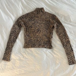 Brandy Melville Cheetah Turtleneck